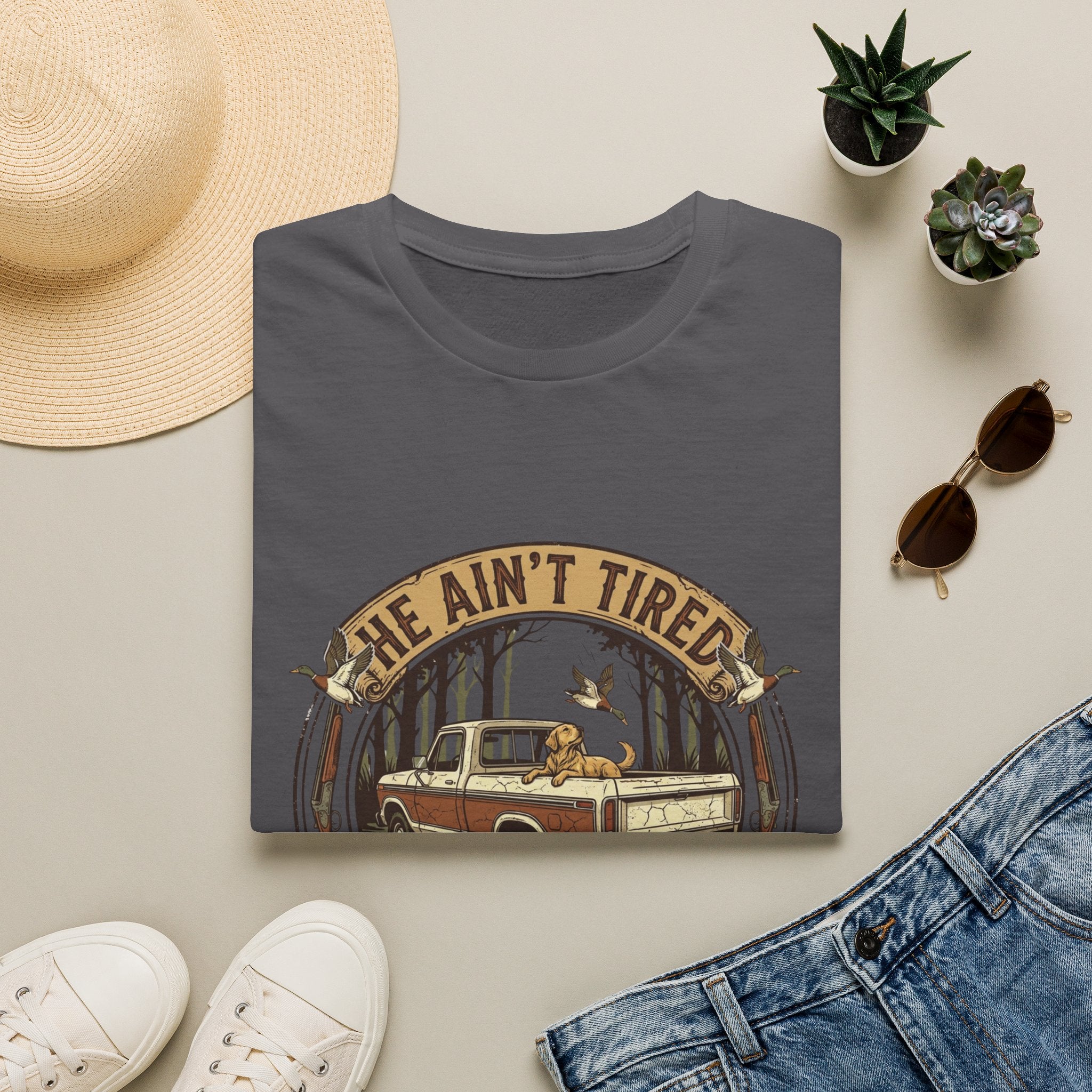 He Ain't Tired T-Shirt