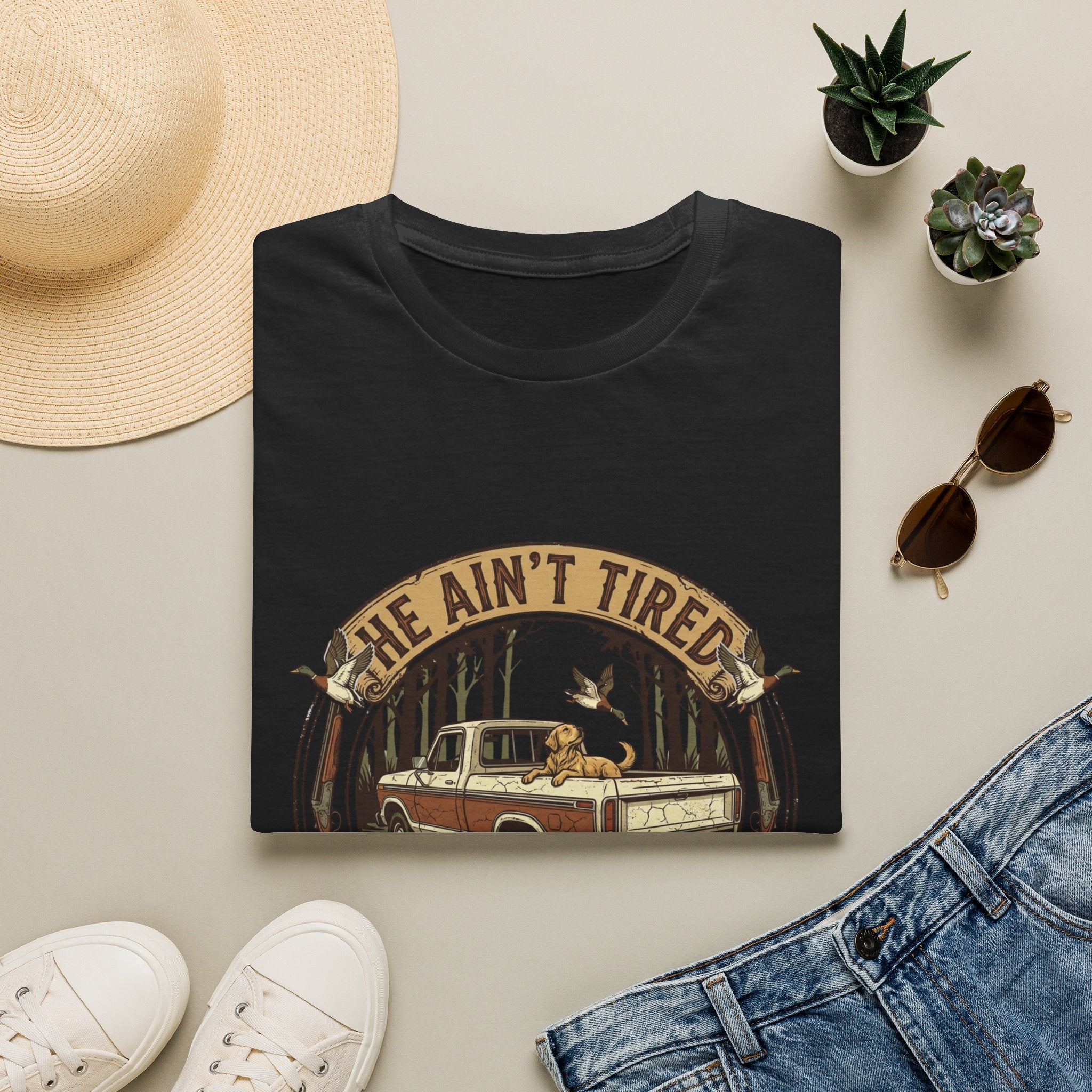 He Ain't Tired T-Shirt
